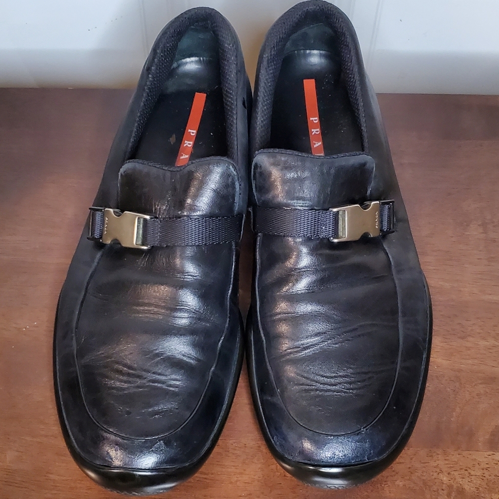 *SOLD* Prada Loafers, Black, Size 11 - Picture 1 of 15